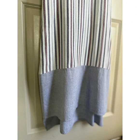 Doe & Rae Beachy Stripe Sleeveless Maxi Dress Sz. Small - Picture 5 of 9